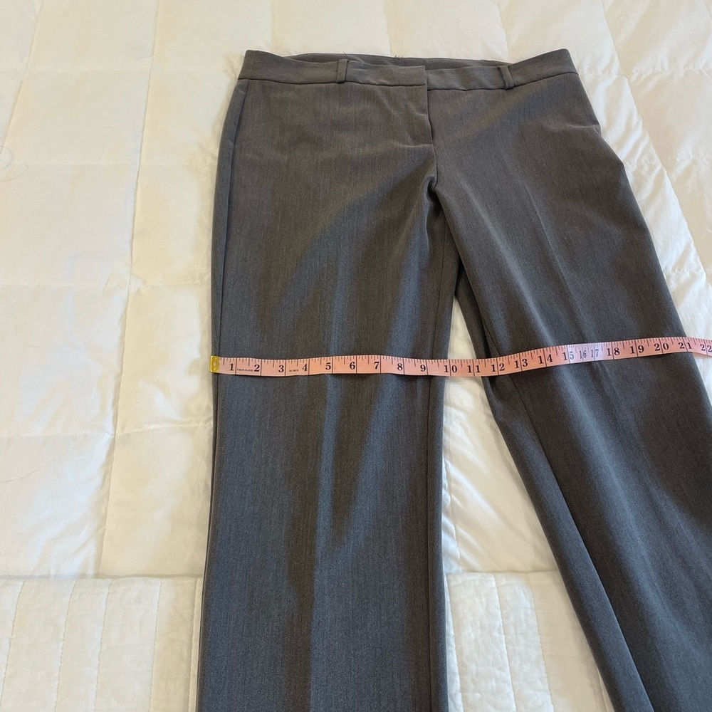 Anne Klein Size 12 Gray Trousers straight/Tapered Fit - Picture 6 of 9